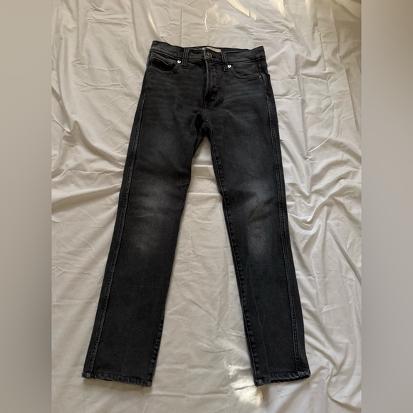 GAP 1969 High Rise Slim Straight Jeans - Charcoal - Picture 1 of 3